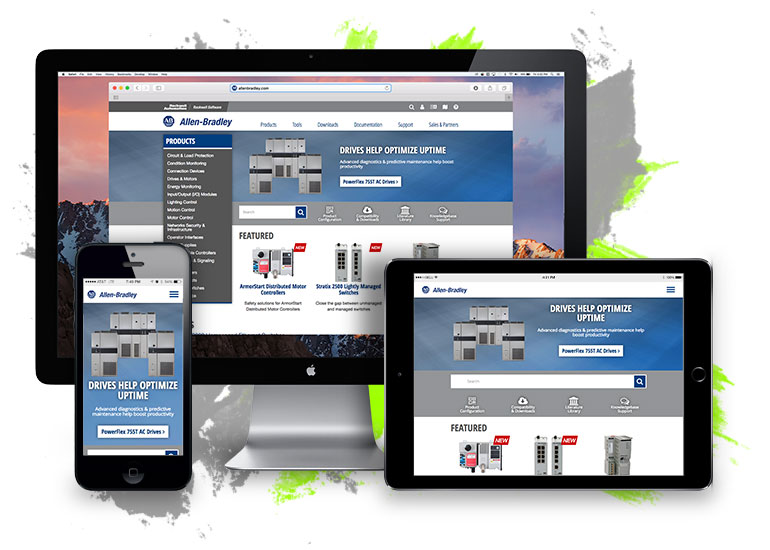Allen-Bradley Responsive Website
