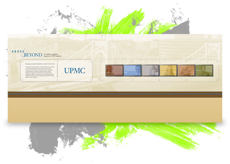 UPMC Above & Beyond Award Displays